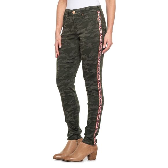 Ariat Ultra Stretch Perfect Rise Side Chevron Camo Skinny Jeans Waist 28" Around - Picture 1 of 11